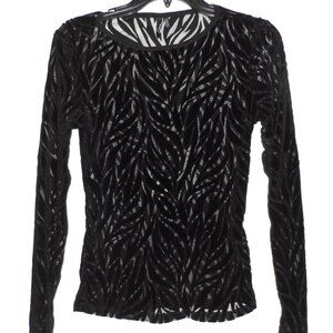 Guess by Marciano Black Lace  Blouse long sleeves size -S
